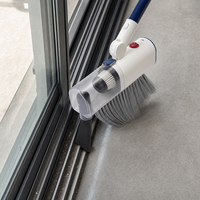 Balai aspirateur électrique avec réservoir de poussière transparent de 300 ml, autonomie de 18 minutes, pour le nettoyage des escaliers, des plinthes et des sols en carrelage
