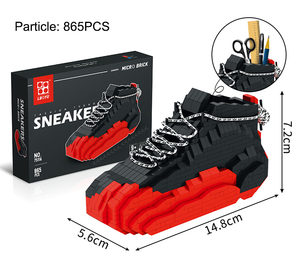 Mini Bloques de Construcción de Zapatillas Deportivas, Modelo de Bloques de Construcción, Nano Partículas, Zapatillas de Baloncesto, Bloques de Plástico, Juguetes para Niños - Product Image 3