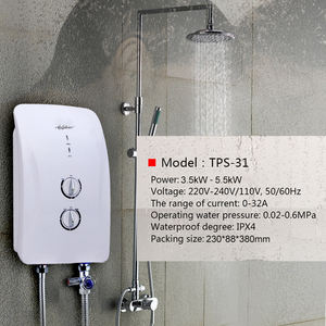 Calentador de Agua Instantáneo sin Tanque con Control de Perilla, Modelo Ajustable, Libre de Mantenimiento, para Uso en Ducha, Profesional de Fábrica - Product Image 1