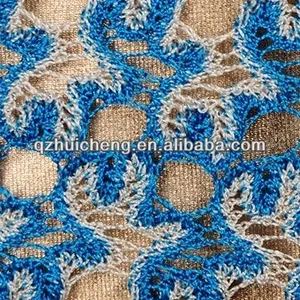 Tricot cotton warp knitted fashion fabric by cut-presser machine