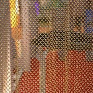 Écrans décoratifs tissés de draperie de fil Tissage architectural Conception intérieure Panneaux extérieurs Rideaux contemporains en maille métallique - Product Image 3