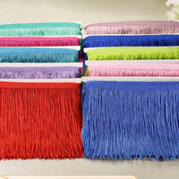Erkoumi – Vente en gros de 54 couleurs de franges en polyester de 10 cm pour rideaux en dentelle, textiles de maison, costumes de danse latine et de scène