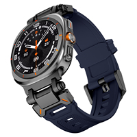 Eraysun Bracelet de montre en caoutchouc de sport de luxe pour Samsung Galaxy Ultra 47mm Bracelet de montre en silicone respirant réglable étanche