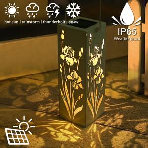 Lámparas Solares de Exterior, Lámpara de Pared Colgante de Estilo Retro, Lámparas Solares de Jardín de Metal Vintage Impermeables, Bombilla de Tungsteno para Porche de Villa - Product Image 2