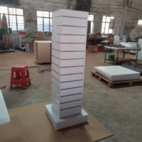Présentoir à bijoux rotatif Store Cube Slatwall Display Floor Standing