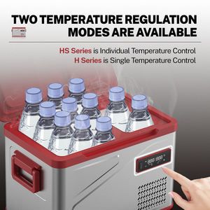 HS39 <span class=keywords><strong>ALPICOOL</strong></span> AC/DC compresseur voiture réfrigérateur 12v 24v double zone Portable Camping voiture réfrigérateur pour extérieur Cottage RV équipement - Product Image 4