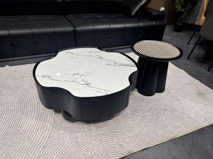 Mesa de Centro Creativa y Elegante para Sala de Estar, Estilo Rústico, Moderna, de Metal, con Forma de Flor, Linda, Fácil de Ensamblar, Muebles para el Hogar - Product Image 6