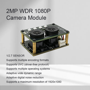 โมดูลกล้อง USB 1/2.7 นิ้ว CMOS PS5268 GC2053 2MP 1080P เลนส์คู่ WDR 85dB 100DFOV FF MF ระบบจดจำใบหน้า สำหรับใช้งานภายในอาคาร - Product Image 1