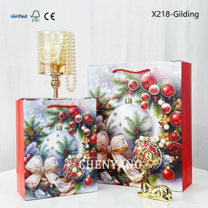 Bolsas de Compras Navideñas Diarias, Color Azul CMYK, Personalizadas, con Cuerda, Ecológicas, Biodegradables, Asépticas - Product Image 1
