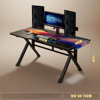 Table de Bureau de Direction, Meuble de Bureau à Domicile Moderne Personnalisé de Luxe, Bureau d'Étude Informatique et de Jeu, Haute Qualité, Vente Chaude