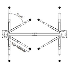 हाइड्रोलिक दो पोस्ट डबल सिलेंडर डबल पक्षीय अनलॉकिंग गैन्ट्री 8-टन (17636.98lb) लिफ्ट झज़ी ZHZY-8140 - Product Image 3
