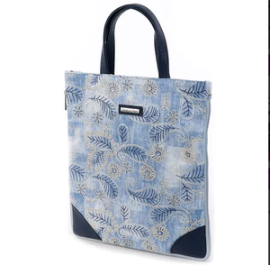 Paisley Floral Embroidered Tote Bag Vintage Jacquard Polyester Handbag with Faux Leather Handles <b>Large</b> Capacity Work & Daily - Product Image 4
