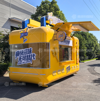 Remorque de camion de nourriture avec machine à collation à la crème glacée et équipement pour croustilles de bonbons à la gaufre-Utilisation en camping et au détail (résistant à la rouille)