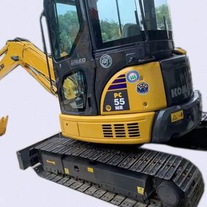 Excavatrice sur chenilles d'occasion certifiée CE EMC, 5 tonnes, mini-excavatrice Komatsu d'occasion, excavatrice PC55, moteur Komatsu - Product Image 1