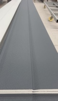 Panel de Pared Exterior con Aislamiento Térmico Personalizado, Material de Núcleo Metálico, Construcción de Almacenes, Impermeable, Ignífugo y Ecológico