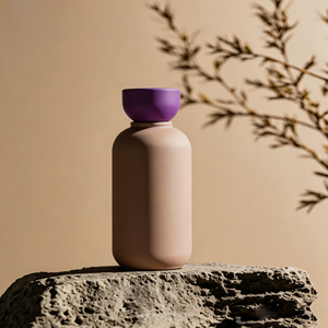 Botella de Loción <span class=keywords><strong>Auber</strong></span> de Plástico Mate Minimalista de Doble Tono, 50ml 100ml 150ml, con Tapa en Forma de Cuenco para Jabón Líquido para Manos - Product Image 1