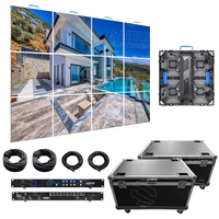Système complet intérieur/extérieur, écran LED 6m x 3m, P2.6 P2.9 P3 P3.91 P4 P4.81, panneau 500mm x 1000mm, toile de fond haute résolution LED