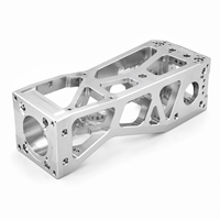 Composants structurels de robot industriel en alliage d'aluminium sur mesure, plaqués nickel argenté, pièces usinées CNC, tolérances de 0,005 mm