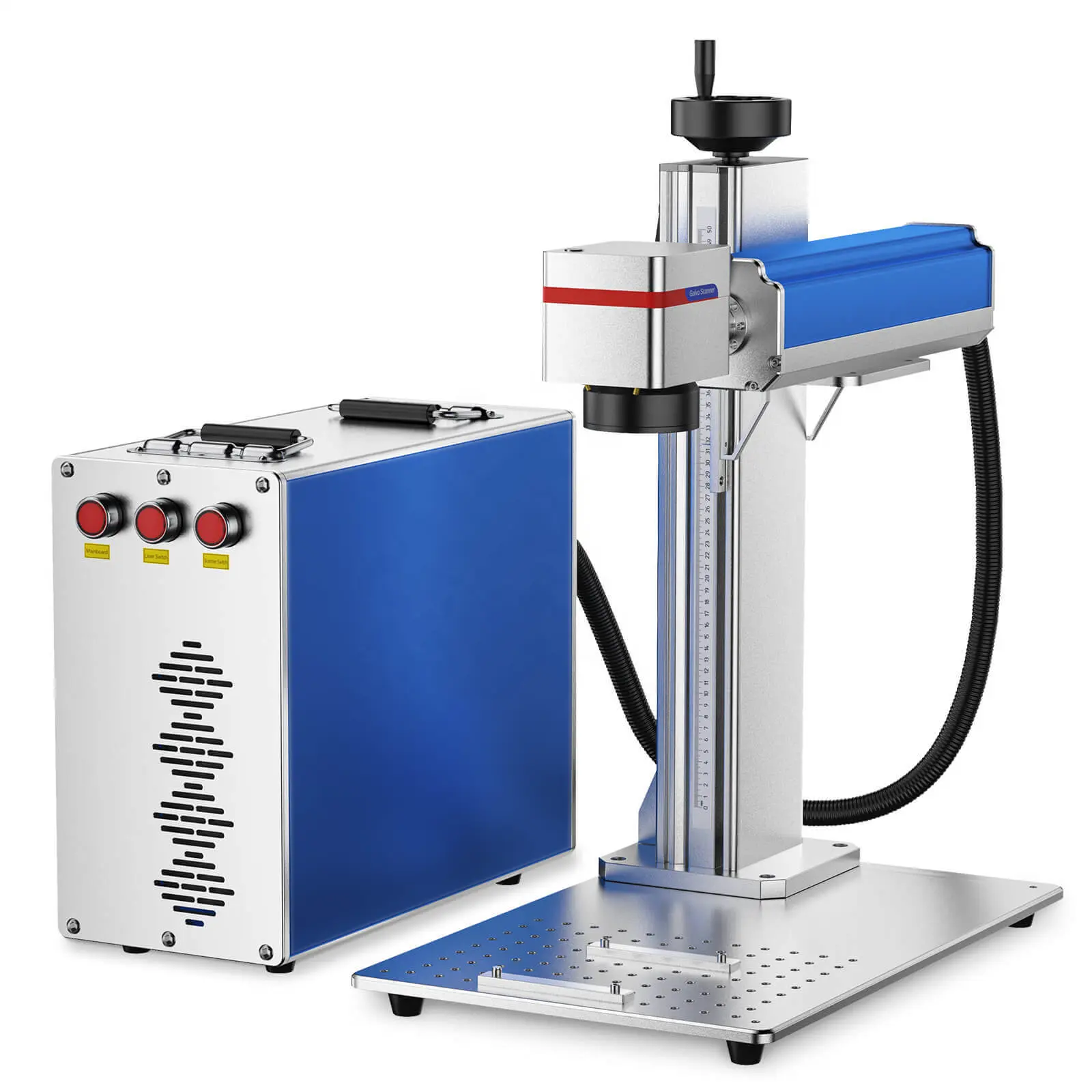 Bluentimes 20W 30W 50W Fiber Laser Cnc Markering Machine Voor Metalen Materialen Markering