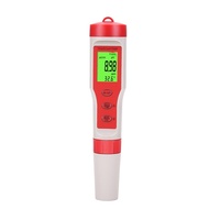 Détecteur de qualité de l'eau en plastique écologique quatre-en-un, conductimètre, mesureur d'acidité, PH/EC/TDS/Temp, stylo de test rapide multi-paramètres
