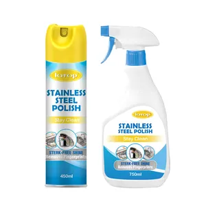 Limpador de aço inoxidável para casa, descontaminação rápida, preço baixo, limpador de spray de aço inoxidável para cozinha