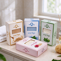 Boîte en carton ivoire recyclable personnalisée avec logo en relief, boîte d'emballage personnalisée pour les cosmétiques, les aliments et les produits de soins quotidiens