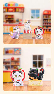 Snack Purr Blind Box Mini Gattini in Resina che si abbordano a ciambelle, gelato e altro, Made in China, Unisex, dai 7 anni in su - Product Image 6