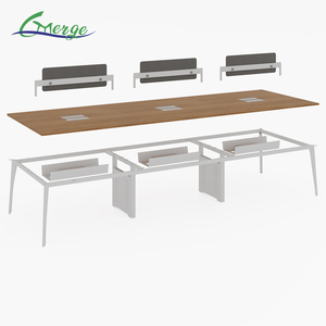 Modular nội thất văn phòng 6 chỗ ngồi máy tính Workstation cubicle bàn với gỗ & MDF vật liệu cho văn phòng sử dụng - Product Image 6