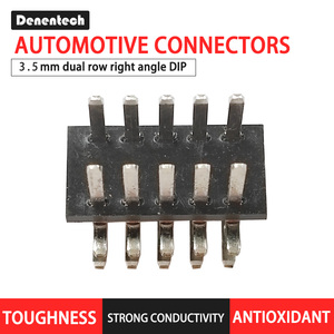 Denentech 3,5 мм двухрядный прямой угол <span class=keywords><strong>DIP</strong></span> для автомобильного водонепроницаемого электрического штифта - Product Image 4