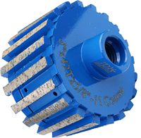 Meule diamantée segmentée JDK de 3 pouces à tolérance nulle pour le meulage de trous de lavabo en granit avec filetage 5/8-11