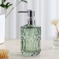 Botol Kaca Silinder Dasar Bulat 500ml dengan Pompa Semprot Kabut Halus untuk Penggunaan Industri Parfum Sabun Cair Sampo Sabun Cuci Tangan Losion