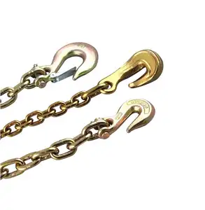 G70 Alloy Steel Zinc Plated Drop Forged Anchor Chain with Grab Hook