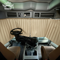 Nouveaux Rideaux de Camion en Daim Élégants, Bloquant la Lumière, Pare-Soleil, Ajustement Universel pour Accessoires Intérieurs SCANIA/VOLVO/DAF/MAN/HOWO