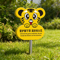 Panneau d'avertissement extérieur pour pelouse : Interdiction d'entrer sur l'herbe, rappel de protection du paysage pour jardin et cour (ODM/OEM)