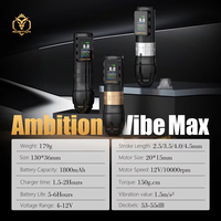 Ambition Vibe Max 1800mAh 2.5-3.5-4.0-4.5mm slaglengte Direct Drive Professionele Draadloze Tattoo Pen Machine met 36mm/32mm grip