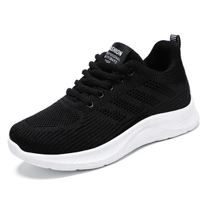 Femmes respirant confort semelle souple tricoté baskets léger basket Style creux maille appartements pour chaussures de sport d'été - Product Image 5