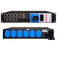 CrazyDance LAS4+1 4+1 Distributeur de puissance pour Line Array et Subwoofer, en rack métallique, étanche, pour extérieur, avec crossover numérique, audio stéréo