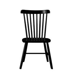 Nordic शैली ठोस लकड़ी विंटेज रेस्तरां कैफे डाइनिंग विंडसर कुर्सी