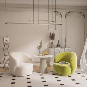 Modern Designer Single Chair Print Fabric Light Luxury Dining for Hotel Office Home Use Negotiation - Product Image 3