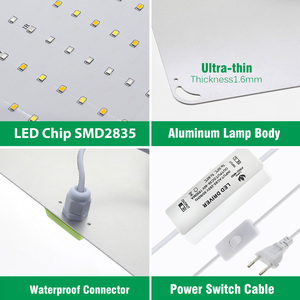 GRAXIDEA EU Stock - Lámpara LED de Cultivo de Espectro Completo con Chip SMD2835, Ultrafina, de Aluminio, Impermeable, con Conector, para Crecimiento (VEG) o Floración, con UV e IR - Product Image 4