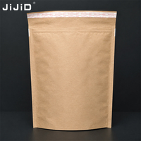 Sacs d'expédition auto-scellants en papier kraft écologique et recyclable JIJID, avec soufflet et rembourrage alvéolé, pour envois postaux