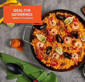 Rofee, utensilios de cocina de alta calidad, paellero para uso doméstico, barbacoa familiar, fácil de limpiar, plato de comida de mar con doble ASA, aceptamos OEM - Product Image 4