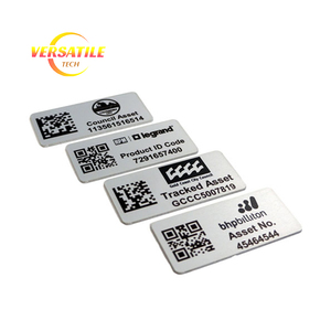 Tùy chỉnh khắc nhôm máy tên nơi với mã QR cho thiết bị công nghiệp nhận dạng - Product Image 1