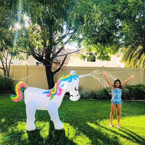 Best Seller Float Joy Unicorn Water Sprinkler Inflatable Outdoor Kids Backyard <b>Summer</b> Splash Toy Party Yard <b>Decoration</b> Fun Game - Product Image 2