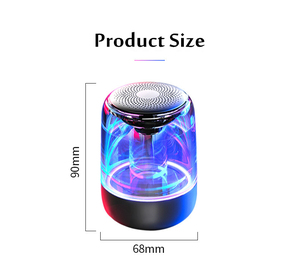 Прозрачный кристаллический <span class=keywords><strong>bluetooth</strong></span>-динамик, светодиодная цветная атмосферная подсветка, HIFI стерео <span class=keywords><strong>bluetooth</strong></span>-динамик с микрофоном - Product Image 6