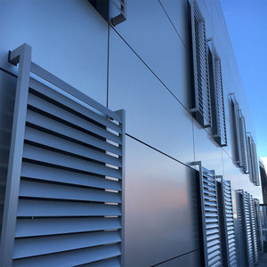 Lames en aluminium à lame fixe pour systèmes de façade architecturale extérieure - Product Image 6