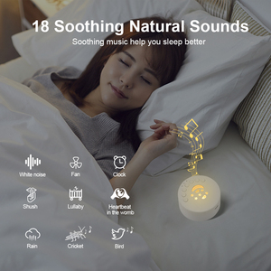 Máquina Portátil de Sonido Blanco Mini, Ayuda <span class=keywords><strong>para</strong></span> <span class=keywords><strong>Dormir</strong></span> con <span class=keywords><strong>Sonidos</strong></span> de la Naturaleza, Recargable por USB, Luz Nocturna RGB con Efecto de Respiración <span class=keywords><strong>para</strong></span> Bebés y Adultos - Product Image 4