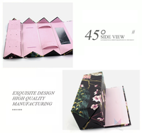 Crown win magnétique pliant cartons cadeau rigide pliable boîte parfum emballage premium paquet safran aligneur kutu boîtes en papier
