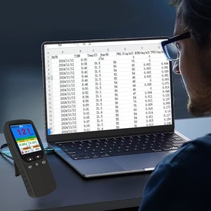 Moniteur de qualité de l'air intérieur portable avec prise en charge du stockage des données, téléchargement et exportation, mesure de la poussière PM2.5 et plage de température - Product Image 5