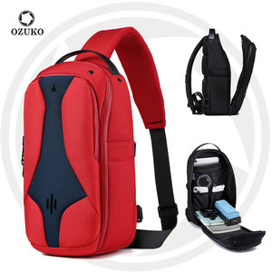<span class=keywords><strong>Ozuko</strong></span> 9735 Bolsos Cruzados para Mujer y Hombre, Bolso <span class=keywords><strong>Bandolera</strong></span> Moderno, Mochila Casual, Bolso de Pecho con Correa de Hombro Convertible - Product Image 1
